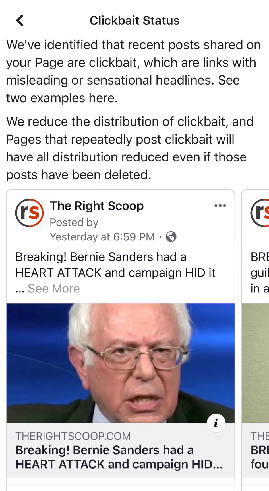 Facebook Puts The KIBOSH On The Right Scoop The Right Scoop