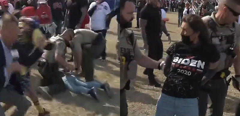 Biden Supporter Arrested at Trump Arizona Rally