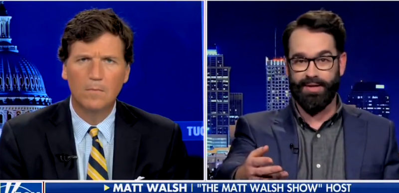Matt Walsh and Tucker Carlson talk about Twitter censorship