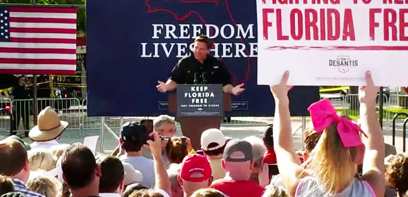 Ron DeSantis Speaks in Coral Gables Oct 16 2022